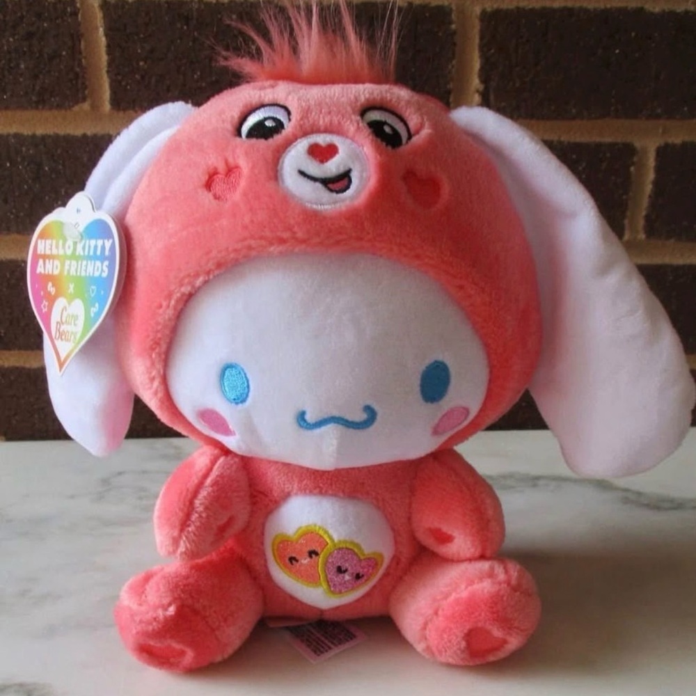 Sanrio Hello Kitty Care Bears Cinnamoroll as Love-a-Lot Bear 9" Plush